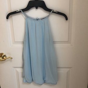 Pale blue, Polyester tank top